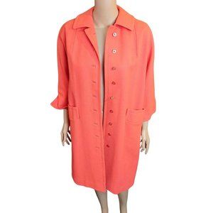 Vintage May D&F Coral The Travelaire Millispun A Luxury Fabric Fashioned By Duma